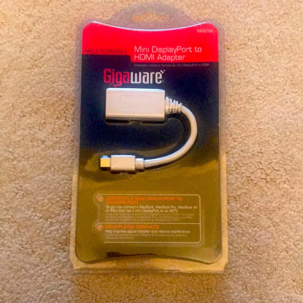 Gigaware Mini Display/Port to HDMI Adapter